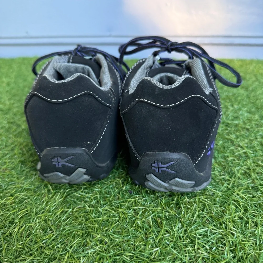 Kuru Quantum Women 7 Black Gray Mesh Orthopedic Hiking Walking Shoes Gorpcore